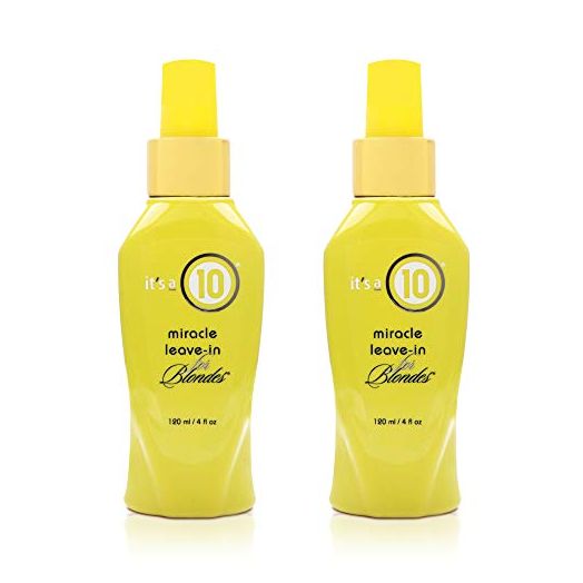 It's A 10 Haircare Miracle Leave-In Conditioner Spray for Blondes, 4 oz., 2ct