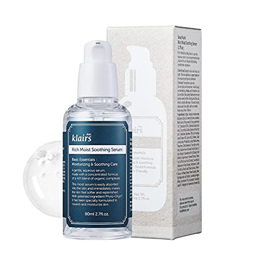 [Dear Klairs] Rich Moist Soothing Serum 2 7 fl oz 80 ml, Instant absorption, Non-greasy, hydration, cooling, basic care, unscented, Renewal