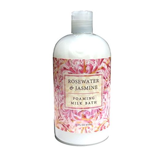 Greenwich Bay Rosewater Jasmine, Foaming Milk Bath with Buttermilk, Shea Butter and Cocoa Butter 16 oz