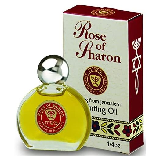 Blessings from Jerusalem Rose of Sharon Anointing Oil For Prayer 7.5 ml / 0.25 fl.oz, From The Land Of The Bible