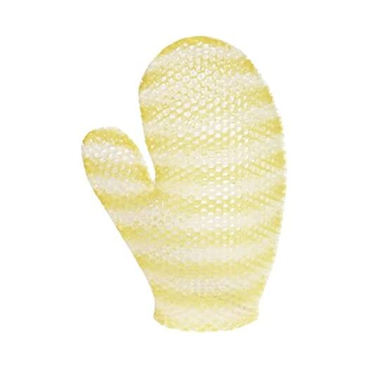 Supracor Stimulite Bath Mitt - Exfoliating Glove, Honeycomb Face and Body Scrubber, Spa and Shower Loofah, Firm Texture, Black