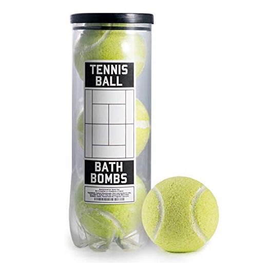 Tennis Ball BATH BOMBS - 3 pack - Large, 6 oz Scented Bath Bomb Fizzies - Great Gift for Players, Women, Girls, Birthdays, Coaches, Opponents, Doubles Partners, High School Tennis, Women Leagues