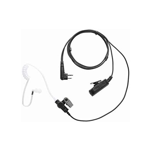 Yolipar RDM2070D 2-Pin 2-Wire Earpiece Surveillance Kit Compatible with Motorola Radio CLS1410 CLS1110 CP200 GP300 GP2000 BPR40 Walkie Talkie Radio with Big PTT Mic Tansparent Acoustic Tube Headset