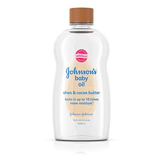Johnson's Baby Oil, Mineral Oil Enriched With Shea & Cocoa Butter, 14 fl. oz