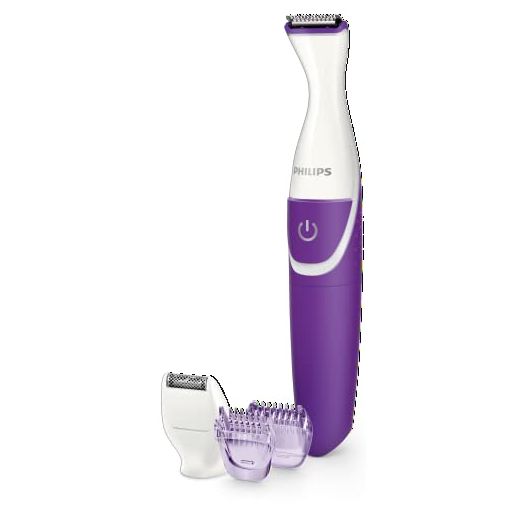 Philips Bikini Genie Cordless Trimmer for Bikini Line Hair Removal, with Shaving Head and Comb, BRT383/50