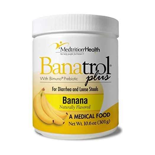 Banatrol Natural Anti-Diarrheal with Prebiotics, Relief for IBS, Recurring Diarrhea, Clinically Supported Medical Food, Non-Constipating, 28 Servings (Banana)