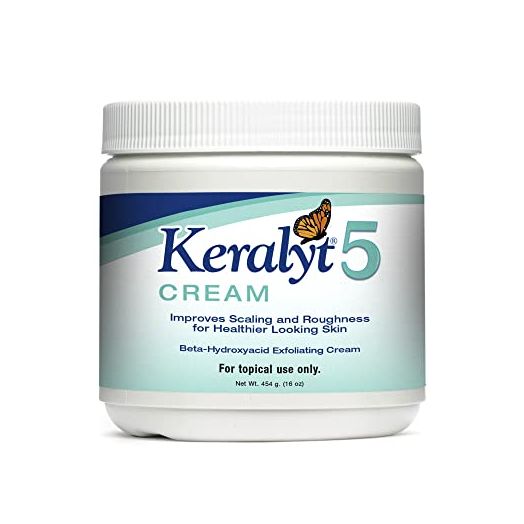 Keralyt 5 Psoriasis Cream - Full Body 5% Salicylic Acid Exfoliating Skin Lotion - Promotes Relief from Itchy, Redness, Dryness, Roughness, and Flakey Skin
