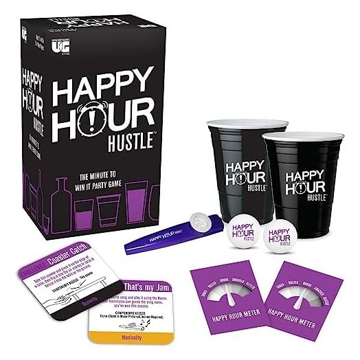 University Games | Happy Hour Hustle Team Challenge Game with Five Categories, for 4 or More Players