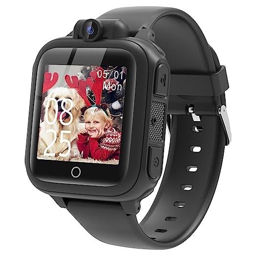Smart Watch for Kids Games Toy for Kids Age 3-9 Smartwatch 14 Games Camera Video Music Alarm Calculator Birthday for Boys Learning Toys for 3 4 5 6 7 8 9 10 11 12 Year Old Boys (Black)