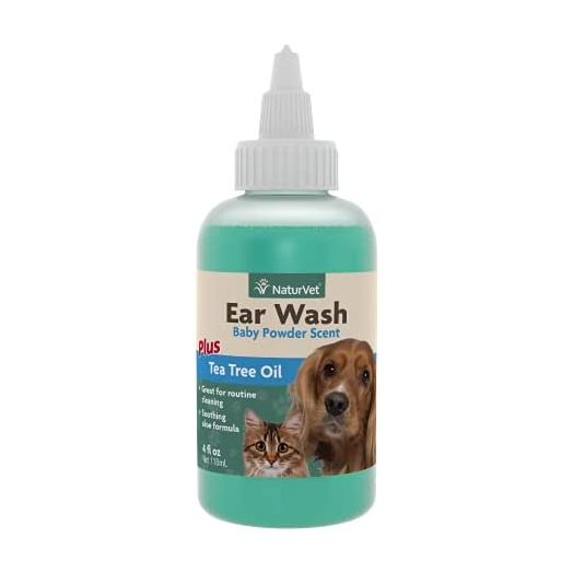 Ear Wash w/Tea Tree Oil (Aloe & Baby Powder scent) 4 oz