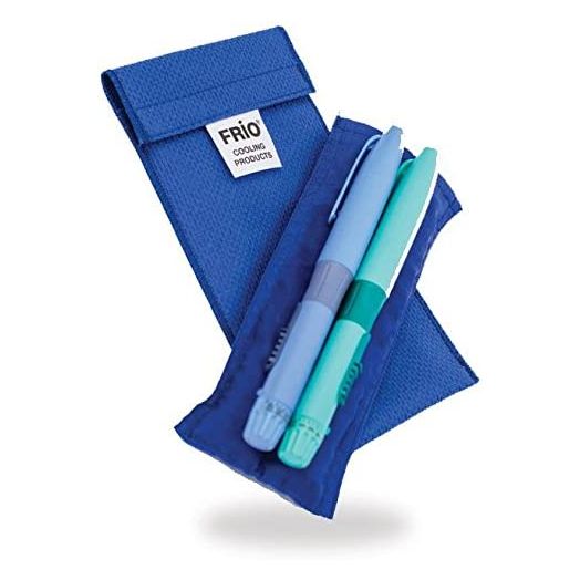 Frio Cooling Wallet - Duo - Blue - Keep Insulin Cool More Than 45 Hours Without Ever Needing Refrigeration! Accept NO Imitation!-Low Shipping Rates-