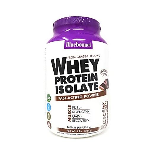 BlueBonnet 100% Natural Whey Protein Isolate Powder, Chocolate, 2 Pound