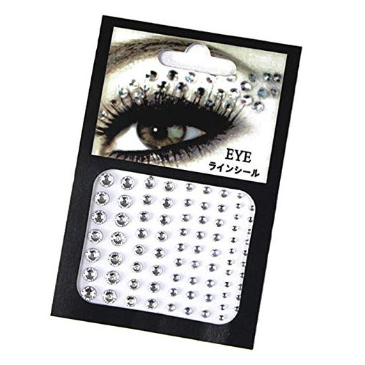Aeyistry 1 Sheet 81 Pcs Rhinestone Stickers, Eyes Body Face Temporary Tattoo Decorations