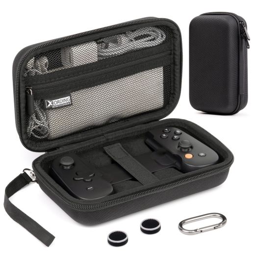 XORDING Case for BackBone/2nd Gen, Nylon Hard Shell, Large Protective Carrying Case, with a Wristband, Keychain and Net Pocket, Case Accessories Compatible with Backbone One (Black)
