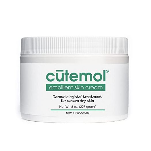Cutemol Emollient Moisturizing Cream - Serious Moisturizer Lotion Balm for Recovering Dry, Damaged Skin - Hydration for Cracked Hands and Feet, Eczema, Psoriasis, and Raw Skin (8 oz)