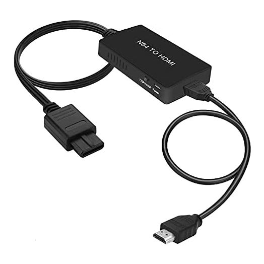 HDMI Cable for N64, N64 to HDMI Converter with HDMI Cable , Compatible N64/GameCube/SNES Game Console