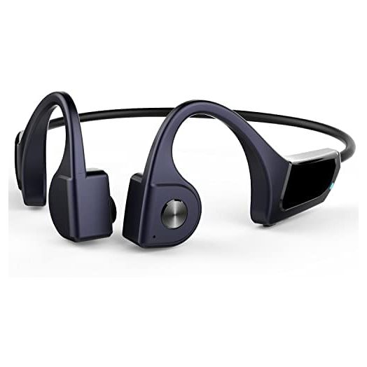 SLuB Bone Conduction Headphones,Bluetooth 5.0 Open-Ear Wireless Earphones,High Sound Quality,Ultra-Lightweight,Waterproof and Sweatproof Sports Headset(Blue)