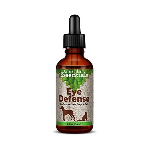 Animal Essentials Eye Defense Support for Dogs & Cats, 1 fl oz - Made in USA Organic Bilberry Calendula Herbal Blend, Alcohol Free