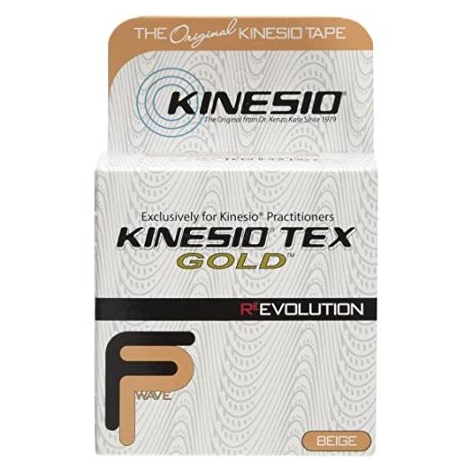 Kinesio Kinesiology Tape, 2" x 16.4', Beige (Pack of 3)