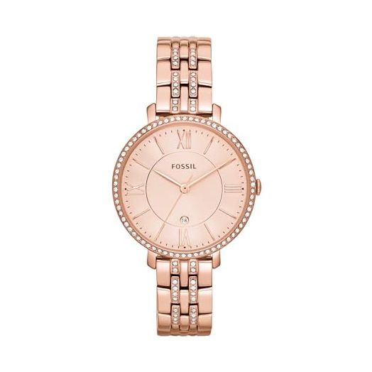Fossil Jacqueline Women's Watch with Stainless Steel or Leather Band, Analog Watch Display