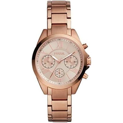 Fossil Women's BQ3036 Justine Analog Display Quartz Rose Gold Watch