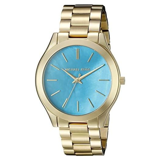 Michael Kors Women's Slim Runway Gold-Tone Watch MK3492