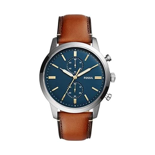Fossil Men's Townsman Stainless Steel and Leather Casual Quartz Chronograph Watch