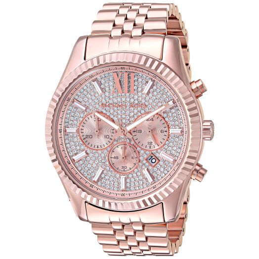 Michael Kors Men's MK8580 Analog Display Analog Quartz Rose Gold Watch
