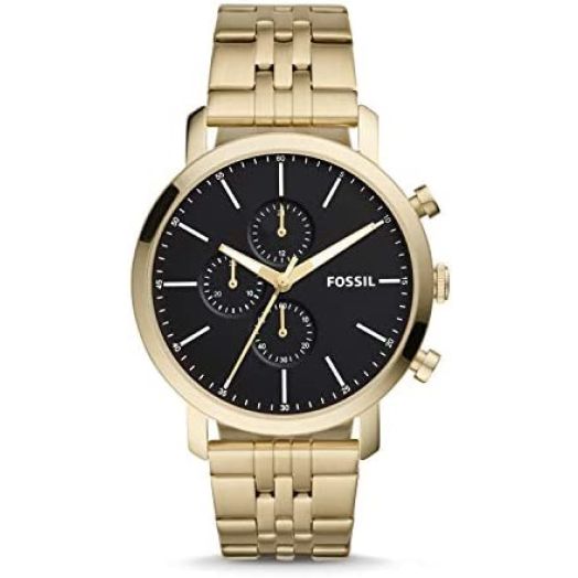 Fossil Luther Chronograph Gold-Tone Stainless Steel Watch BQ2329