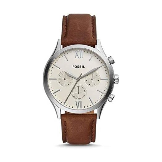 Fossil Fenmore Midsize Multifunction Brown Leather Watch BQ2363