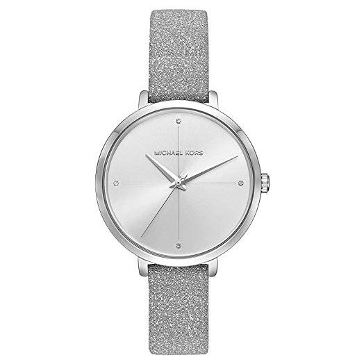 Michael Kors Women's Charley Silver Leather Watch MK2793