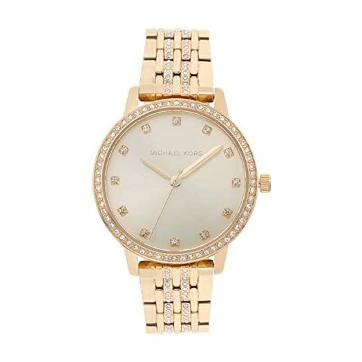 Michael Kors Women's Melissa Three-Hand Gold-Tone Stainless Steel Watch MK4368