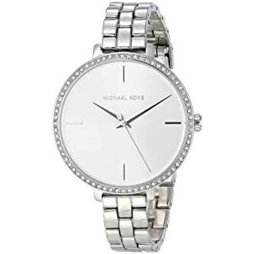 Michael Kors Women's Charley Three-Hand Silver-Tone Alloy Watch MK4398