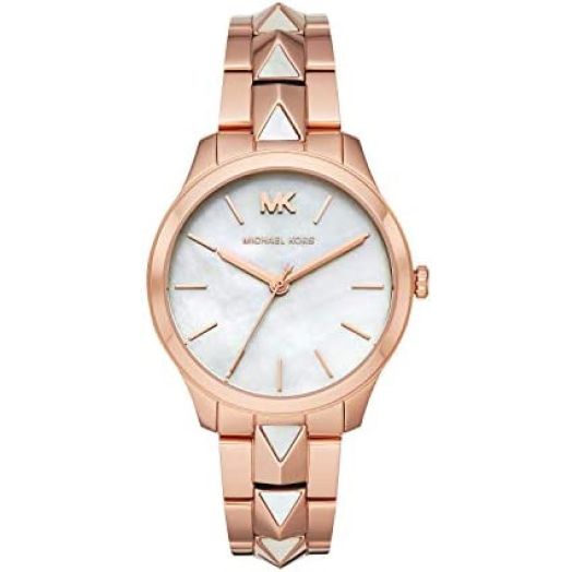 Michael Kors Women's Runway Mercer Quartz Watch with Stainless Steel Strap