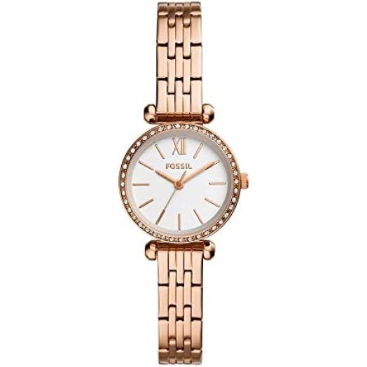 Fossil Tillie Mini Three-Hand Rose Gold-Tone Stainless Steel Watch