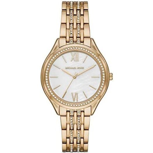 Michael Kors Women's Mindy Three-Hand Gold-Tone Alloy Watch MK7078