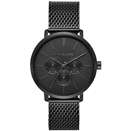 Michael Kors Men's Blake Quartz Watch with Stainless Steel Strap, Black, 20 (Model: MK8778)