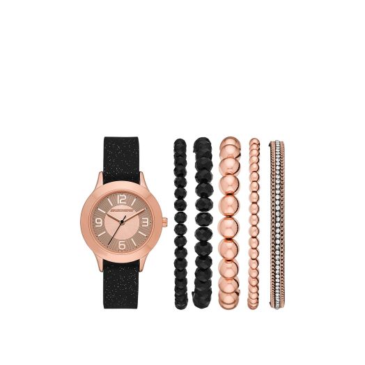 Skechers Women's Watch and Stackable Bracelet Gift Set