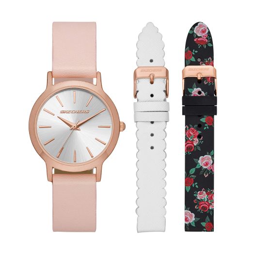 Skechers Women's Watch and Interchangeable Band Gift Set