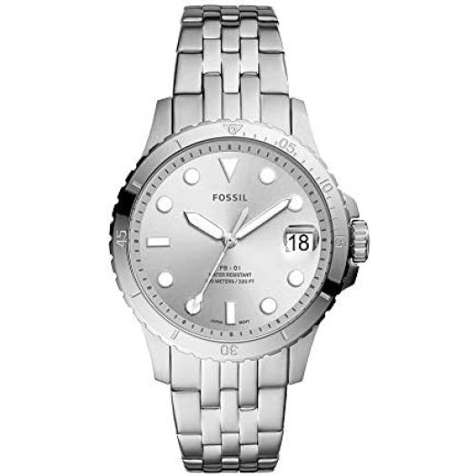 Fossil Women's FB-01 Stainless Steel Dive-Inspired Casual Quartz Watch