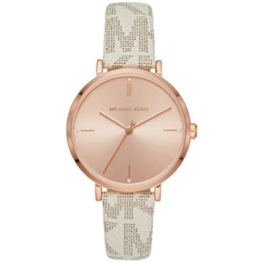 Michael Kors Women's Jayne Three-Hand Rose Gold-Tone Alloy Watch MK7128