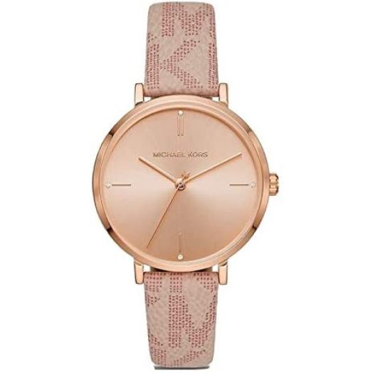 Michael Kors Women's Jayne Three-Hand Rose Gold-Tone Alloy Watch MK7130