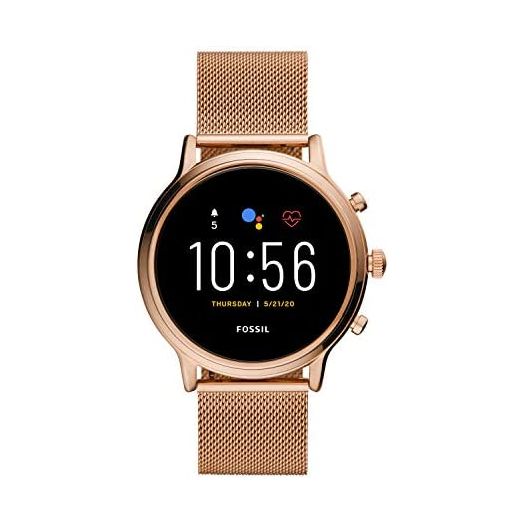Fossil Gen 5 Julianna Stainless Steel Touchscreen Smartwatch with Speaker, Heart Rate, GPS, Contactless Payments, and Smartphone Notifications