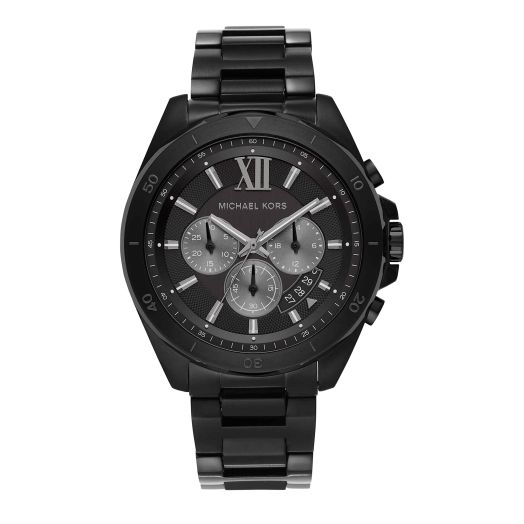 Michael Kors Brecken Chronograph Black Stainless Steel Men's Watch (Model: MK8858)