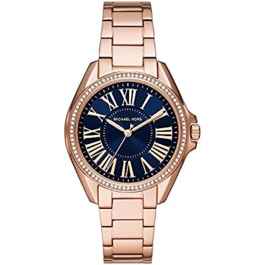 Michael Kors Women's Kacie Quartz Watch with Stainless Steel Strap, Rose Gold, 18 (Model: MK6930)