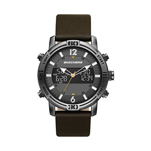 Skechers Men's Quartz Lightweight Analog Digital Watch