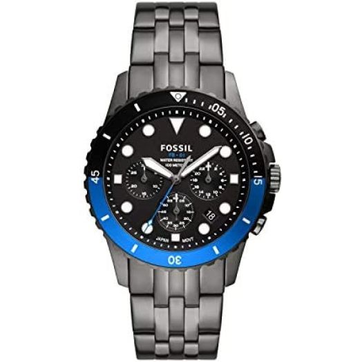 Fossil Men's FB-01 Stainless Steel Dive-Inspired Casual Quartz Chronograph Watch