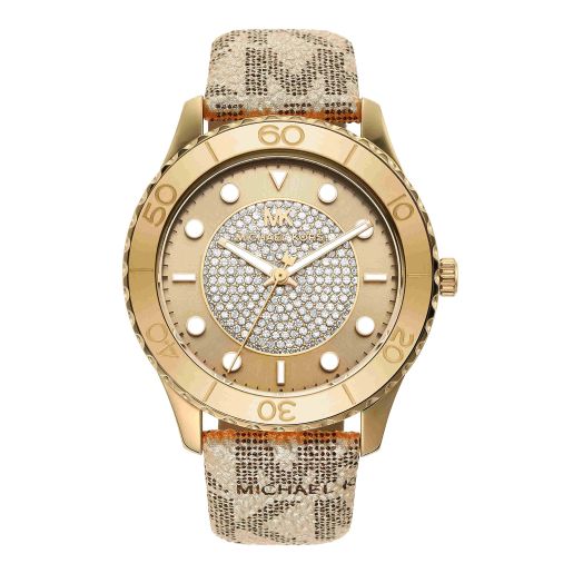Michael Kors Women's Runway Three-Hand Gold-Tone PVC Watch (Model:MK6999)