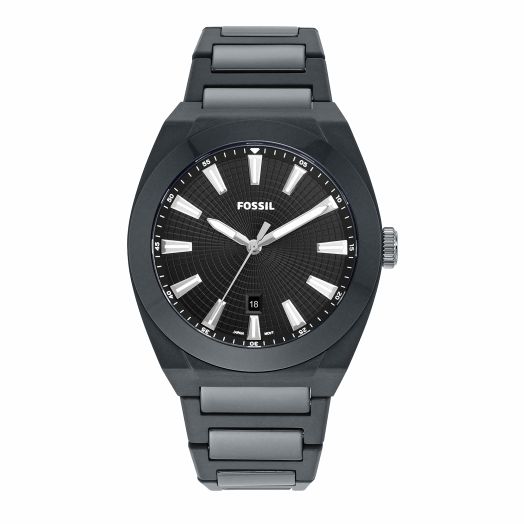Fossil Everett Quartz Black Dial Men's Watch CE5027