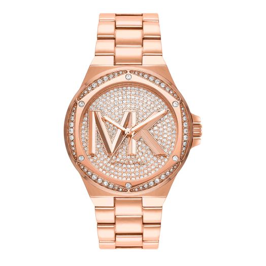 Michael Kors Watches Women's Lennox Quartz Watch with Stainless Steel Strap, Rose Gold, 20 (Model: MK7230)